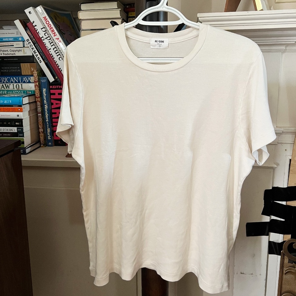 re/done white tshirt